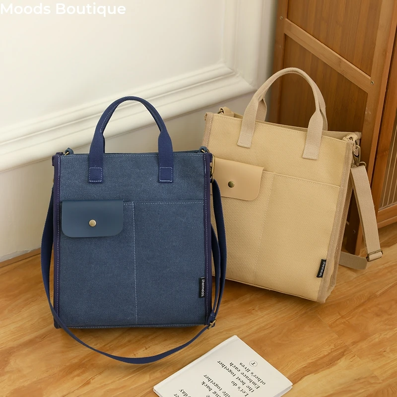 Quality Canvas Handbags For Women 2023 Latest Trend Shoulder Crossbody Bag Multi Pockets Large Capacity Pure Color Business Tote
Quality Canvas Handbags For Women 2023 Latest Trend Shoulder Crossbody Bag Multi Pockets Large Capacity Pure Color Business Tote