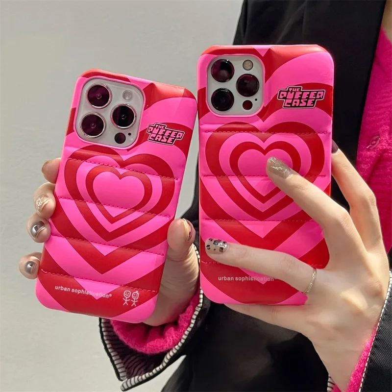 Fashion Brand Down Jacket Love Phone Case For iPhone 13 Pro Max 13 12 11 X XS Max XR Cover The Puffer Case
Fashion Brand Down Jacket Love Phone Case For iPhone 13 Pro Max 13 12 11 X XS Max XR Cover The Puffer Case