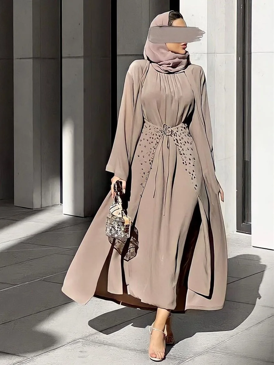 Abaya Muslim Dress Women Fashion 3Pcs Rhinestone Abaya Dresses Moroccan Kaftan Caftan Female Robe Mubarak Hijab Islamic Clothes
Abaya Muslim Dress Women Fashion 3Pcs Rhinestone Abaya Dresses Moroccan Kaftan Caftan Female Robe Mubarak Hijab Islamic Clothes