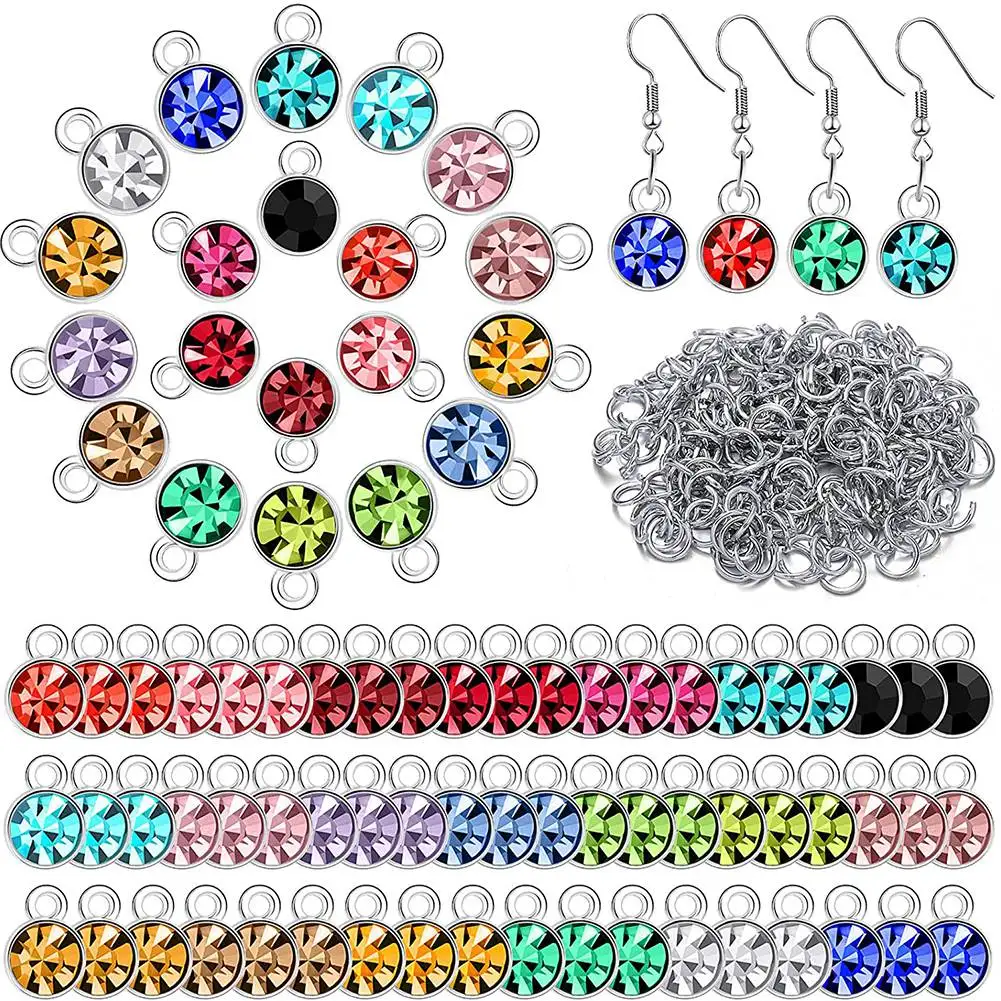 80Pieces Crystal Charms for Jewelry Making Round Charms for Bracelets Necklaces Jewelry Findings Silver Color
80Pieces Crystal Charms for Jewelry Making Round Charms for Bracelets Necklaces Jewelry Findings Silver Color
