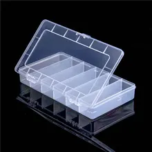 6 Grid Rectangular Storage Box PP Plastic Transparent Box Lure Fishing Gear Classification Small Hardware Tools Arrangement