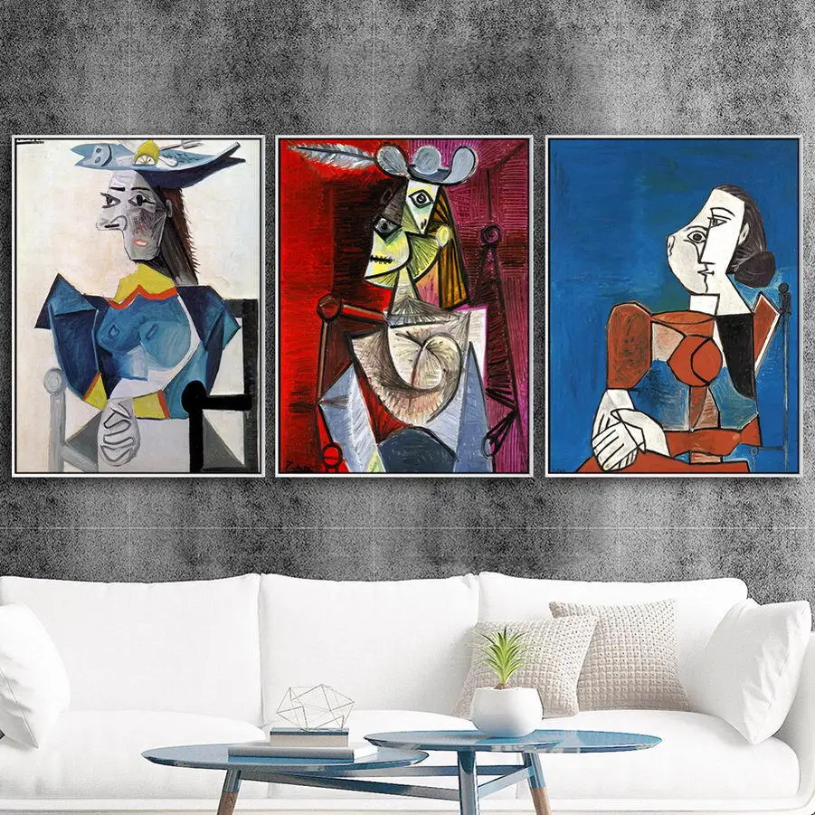 Picasso Abstract Art Figure Wall Art Poster and Prints Framed Hand Oil Painting on Canvas Retro Living Room Home Decor Picture
Picasso Abstract Art Figure Wall Art Poster and Prints Framed Hand Oil Painting on Canvas Retro Living Room Home Decor Picture
