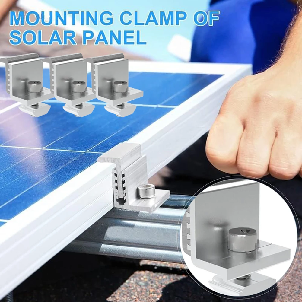 Solar Panel Module Bracket Strong Toughness Clip Solar Panel 1pc Aluminum Alloy Medium Pressure Easy Installation
Solar Panel Module Bracket Strong Toughness Clip Solar Panel 1pc Aluminum Alloy Medium Pressure Easy Installation