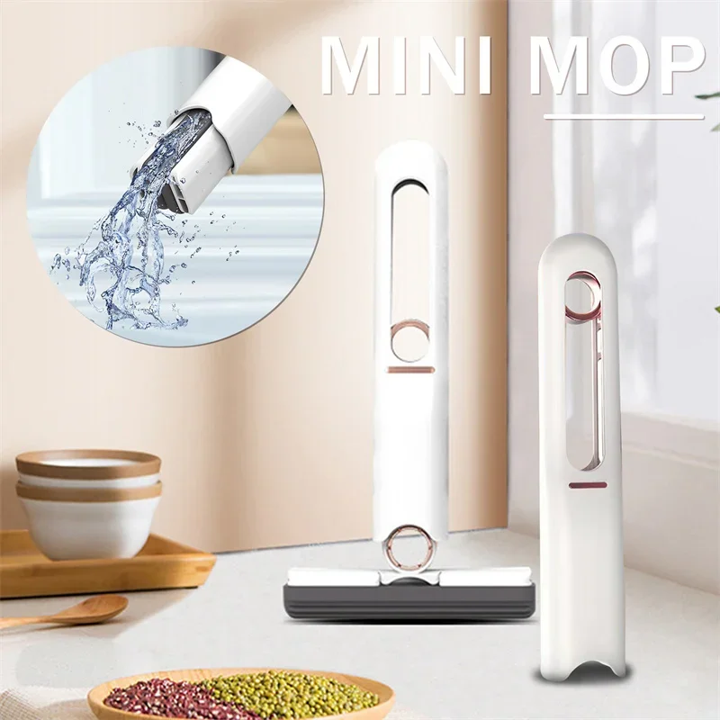 New Mini Squeeze Mop Portable Cleaning Mop Desk Cleaner Window Glass Sponge Cleaner Wear-resistant Household Cleaning Tools
New Mini Squeeze Mop Portable Cleaning Mop Desk Cleaner Window Glass Sponge Cleaner Wear-resistant Household Cleaning Tools