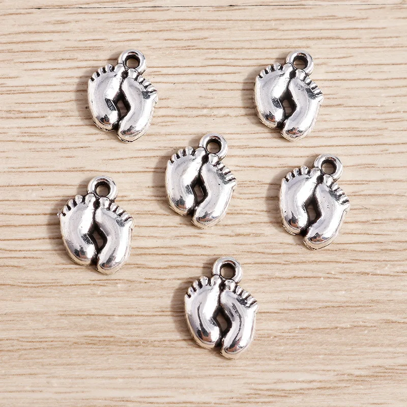 40pcs Cute Feet Pendants Jewelry Connectors for Handmade Earrings Bracelet Necklace Accessories Diy Jewelry Making Findings
40pcs Cute Feet Pendants Jewelry Connectors for Handmade Earrings Bracelet Necklace Accessories Diy Jewelry Making Findings