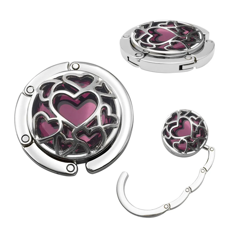 Portable Folding Bag Hanging Hook Hollow Heart Bag Holder Table Side Handbag Hanging Hooks Bag Organizer Multi-purpose Hook
Portable Folding Bag Hanging Hook Hollow Heart Bag Holder Table Side Handbag Hanging Hooks Bag Organizer Multi-purpose Hook