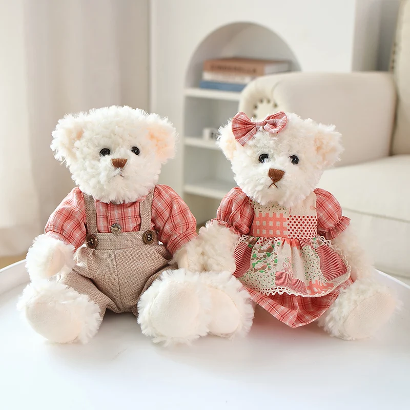2 pcs/pair Lovely Mini Couple Teddy Bear Dress Up Wedding Dolls Stuffed Acompany Toy Kawaii Girls Birthday Christmas Gift
2 pcs/pair Lovely Mini Couple Teddy Bear Dress Up Wedding Dolls Stuffed Acompany Toy Kawaii Girls Birthday Christmas Gift