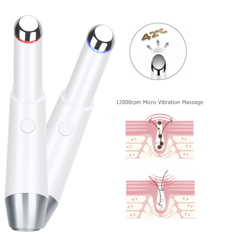 Electric Eye Care Vibration Massager 42℃ Heating Relieve Pen Anti Wrinkle Eye Massage Anti Aging Dark Under-Eye Circles Remove
Electric Eye Care Vibration Massager 42℃ Heating Relieve Pen Anti Wrinkle Eye Massage Anti Aging Dark Under-Eye Circles Remove