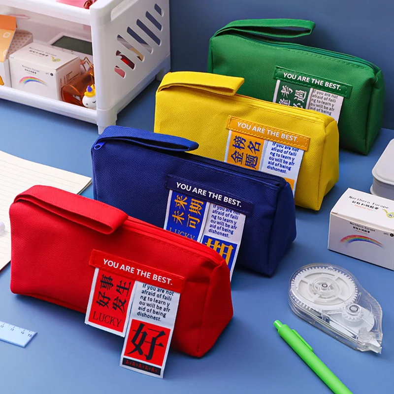 Large Capacity Oxford Cloth Pencil Case Students Creative Double Storage Pouc School Office Kawaii Supplies Cute Stationery Bags
Large Capacity Oxford Cloth Pencil Case Students Creative Double Storage Pouc School Office Kawaii Supplies Cute Stationery Bags