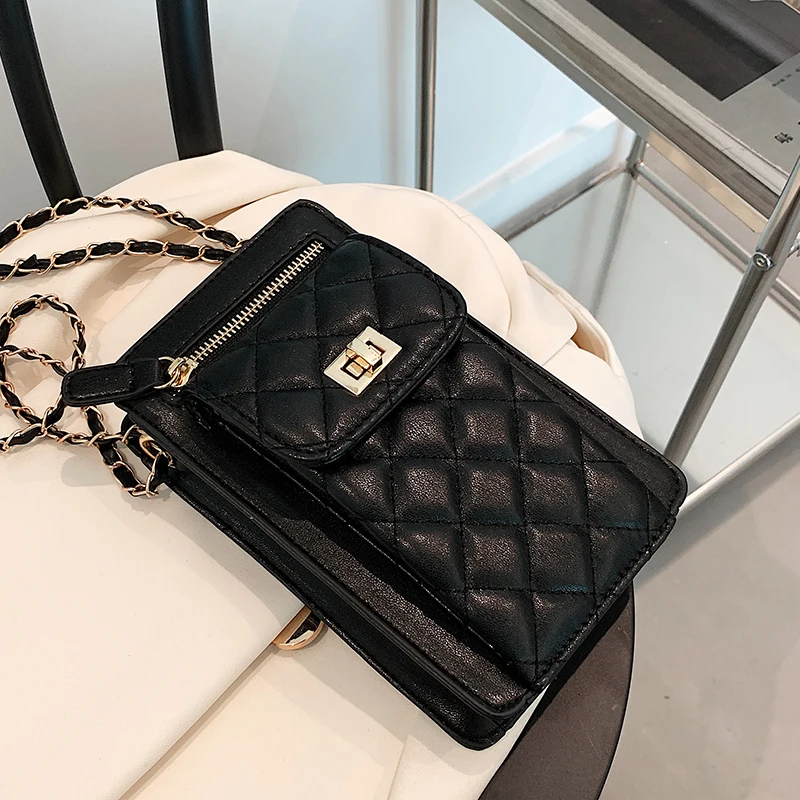 Small bag for mobile phones, women's bag, new niche design, high-end Lingge chain crossbody bag, mobile phone bag
Small bag for mobile phones, women's bag, new niche design, high-end Lingge chain crossbody bag, mobile phone bag
