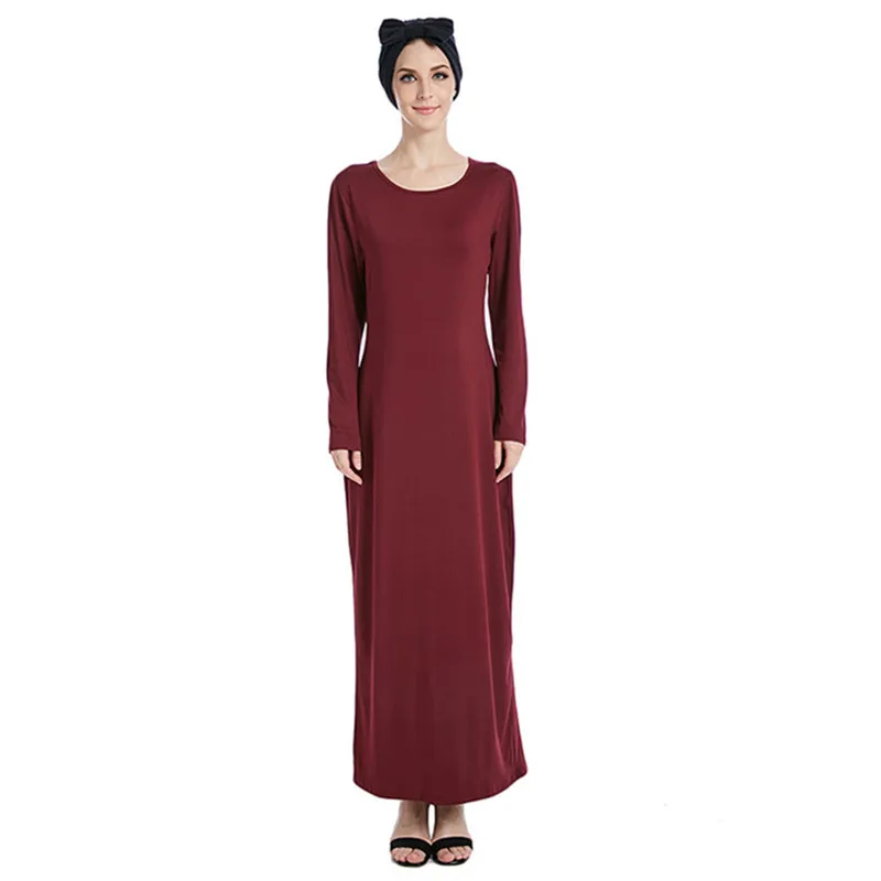 Long Sleeve T-shirt Dress Solid Simple Style o-neck Basic Dresses For Women Underdress Bottoming Straight Petticoat Femme
Long Sleeve T-shirt Dress Solid Simple Style o-neck Basic Dresses For Women Underdress Bottoming Straight Petticoat Femme