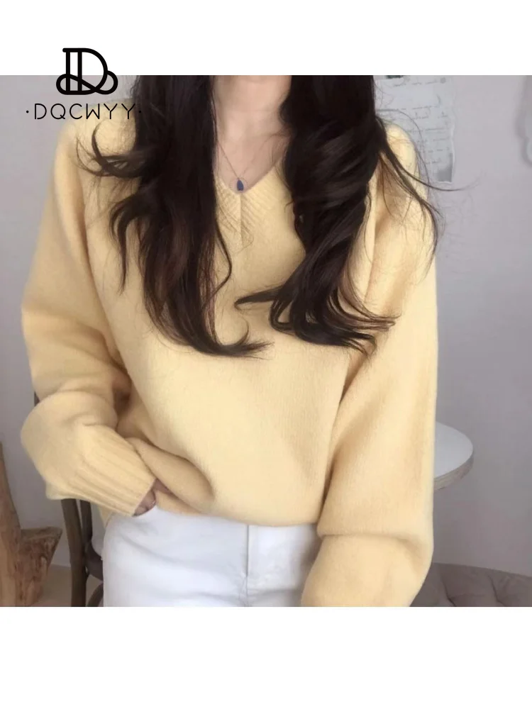 2023 New In Autumn/Winter Sweater Women V-Neck Lazy Style Korean Fashion Outerwear Knitted Tops for Women Solid Color Pullover
2023 New In Autumn/Winter Sweater Women V-Neck Lazy Style Korean Fashion Outerwear Knitted Tops for Women Solid Color Pullover
