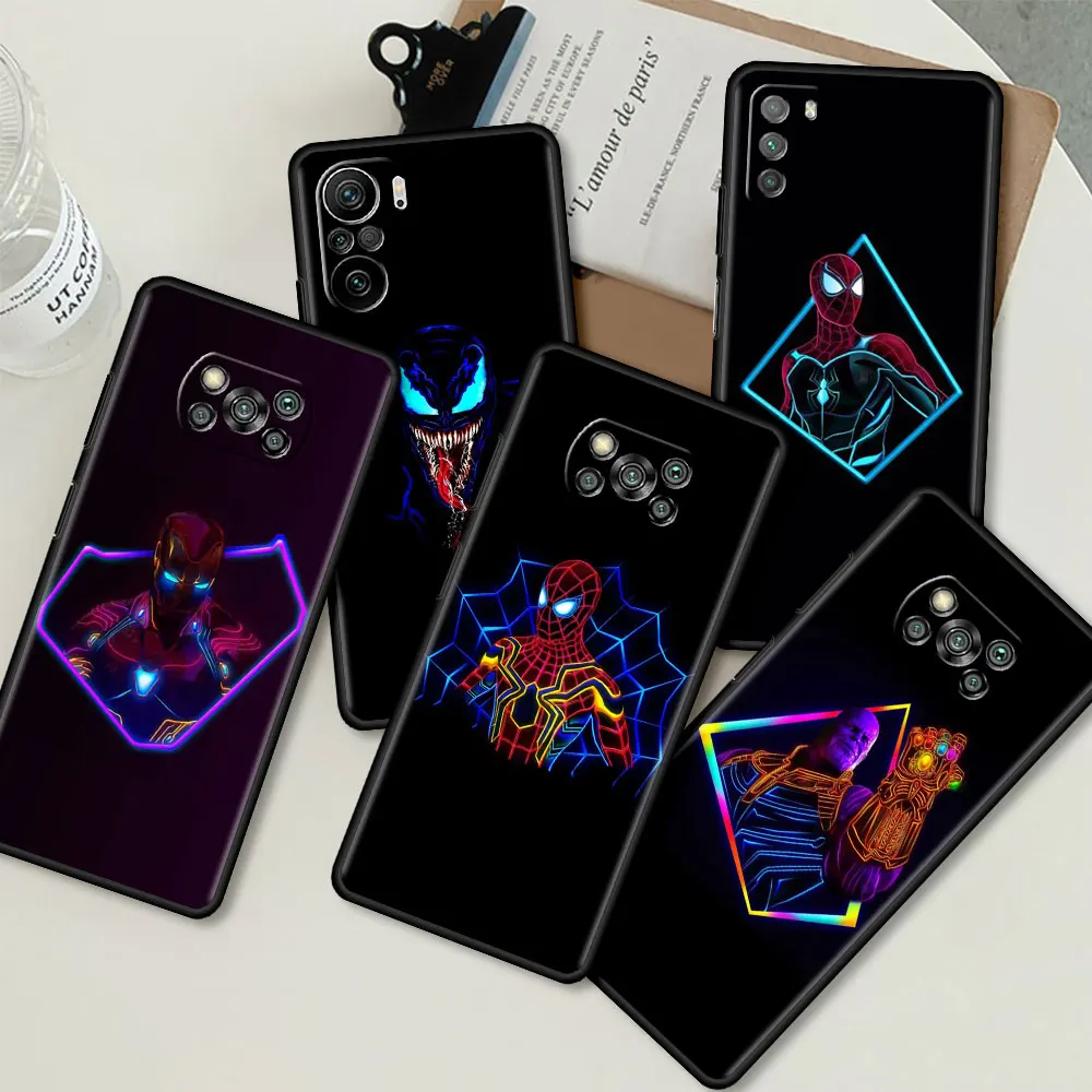 Soft Case For Xiaomi Mi Poco X4 Pro 5G X3 NFC M4 M3 F3 GT F1 11 Lite 11T 10T 9T Phone Cases Black Back Cover Neon Marvel Hero
Soft Case For Xiaomi Mi Poco X4 Pro 5G X3 NFC M4 M3 F3 GT F1 11 Lite 11T 10T 9T Phone Cases Black Back Cover Neon Marvel Hero
