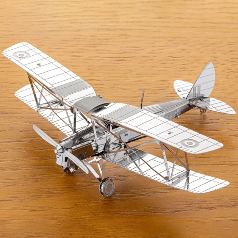 All Metal Stainless Steel DIY Puzzle 3D Mini Diorama Tiger Moth Biplane Fighter Hobby Toy Model Assembled
All Metal Stainless Steel DIY Puzzle 3D Mini Diorama Tiger Moth Biplane Fighter Hobby Toy Model Assembled