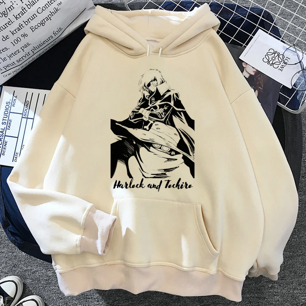 Толстовки Albator Женские флисовые аниме винтажные графические hoddies Женский пуловер 90-х годов 
Толстовки Albator Женские флисовые аниме винтажные графические hoddies Женский пуловер 90-х годов
