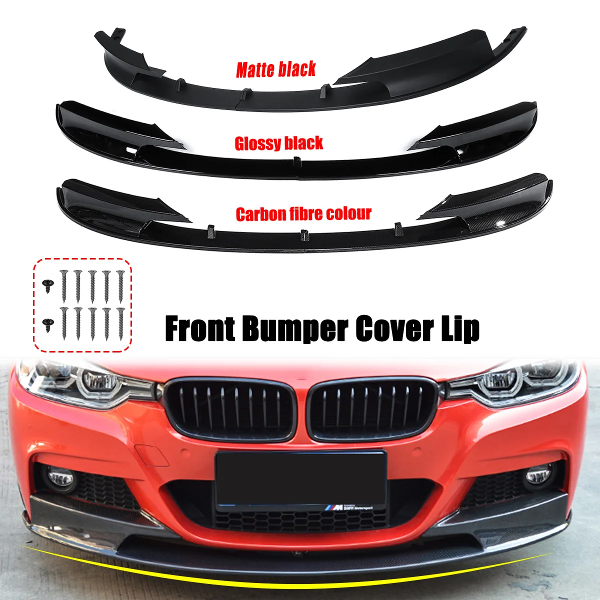 1 Pair Front Bumper Cover Carbon Fiber / Black Lip Surface For BMW F30 3 Series M Style 2012 2013 2014 2015 2016 2017 2018 Only
1 Pair Front Bumper Cover Carbon Fiber / Black Lip Surface For BMW F30 3 Series M Style 2012 2013 2014 2015 2016 2017 2018 Only
