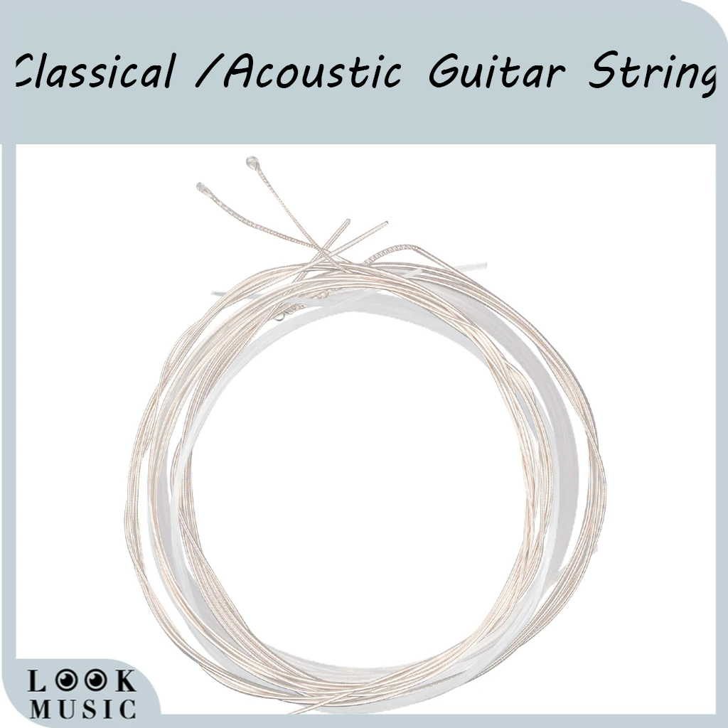 Alice A103 Guitar Strings Clear Nylon Silver Plated 6 Strings For Classical Guitar Strings
Alice A103 Guitar Strings Clear Nylon Silver Plated 6 Strings For Classical Guitar Strings