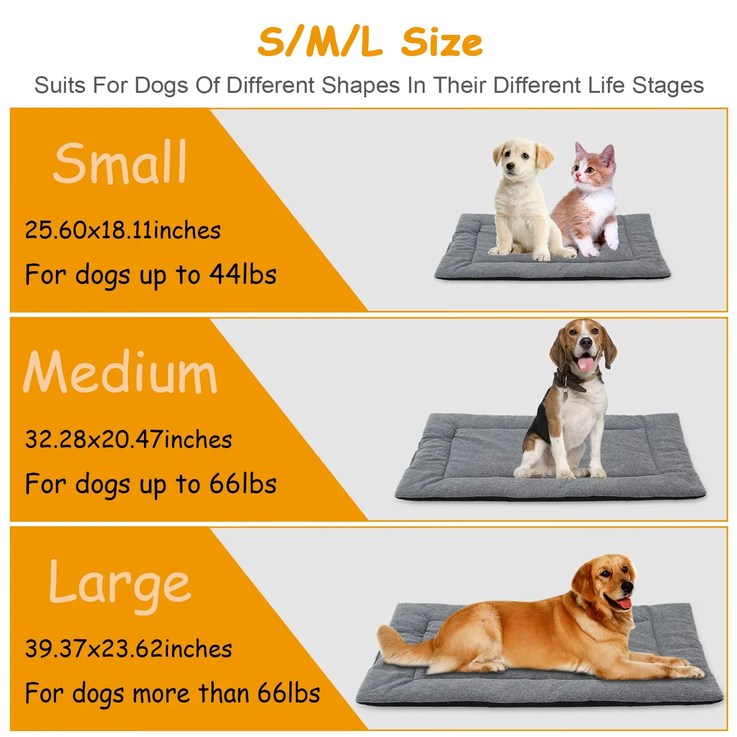 Dog Bed Mat Comfortable Fleece Pet Dog Crate Carpet Reversible Pad Joint Relief for S/M/L Dogs With Water Resistant Breathable C
Dog Bed Mat Comfortable Fleece Pet Dog Crate Carpet Reversible Pad Joint Relief for S/M/L Dogs With Water Resistant Breathable C