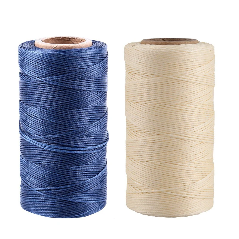 2X 260M 150D 1MM Leather Sewing Waxed Wax Thread Hand Needle Cord Craft DIY New Color:Cream-Coloured & Dark Blue
2X 260M 150D 1MM Leather Sewing Waxed Wax Thread Hand Needle Cord Craft DIY New Color:Cream-Coloured & Dark Blue