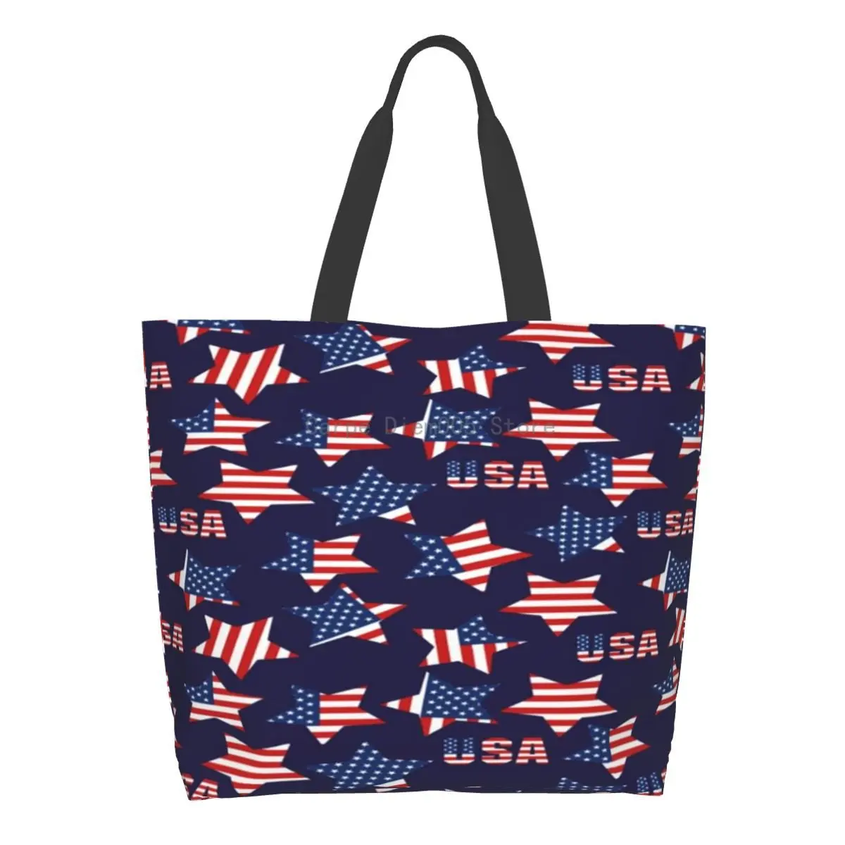 Women Shoulder Bag American Stars USA Flag Large Capacity Shopping Grocery Tote Bag For Ladies
Women Shoulder Bag American Stars USA Flag Large Capacity Shopping Grocery Tote Bag For Ladies