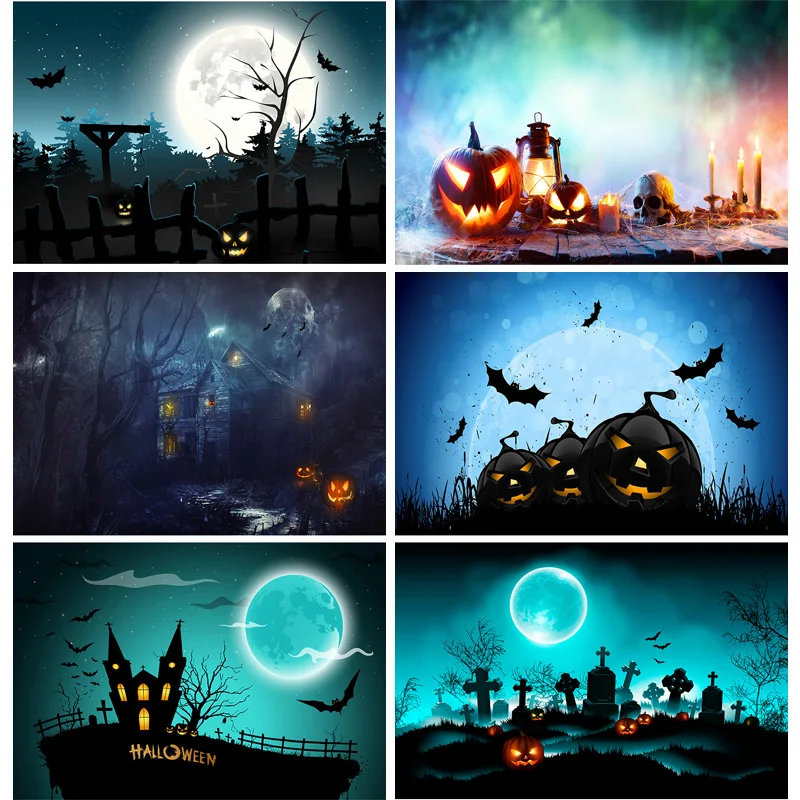SHUOZHIKE Halloween Backdrop Pumpkin Lantern Castle Forest Moon Tombstone Baby Photography Background For Photo Studio WS-06
SHUOZHIKE Halloween Backdrop Pumpkin Lantern Castle Forest Moon Tombstone Baby Photography Background For Photo Studio WS-06
