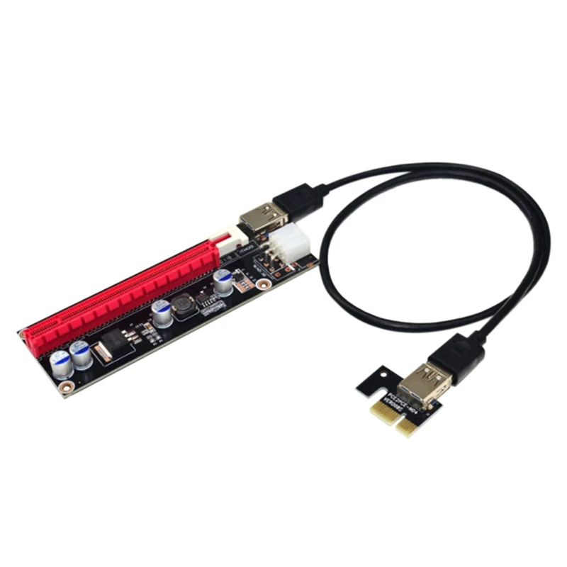 PCI-E Adapter Card PCIE 1X to 16X 6Pin Single Power Image Adapter USB3.0 1M Extension Cable for BTC Mining
PCI-E Adapter Card PCIE 1X to 16X 6Pin Single Power Image Adapter USB3.0 1M Extension Cable for BTC Mining