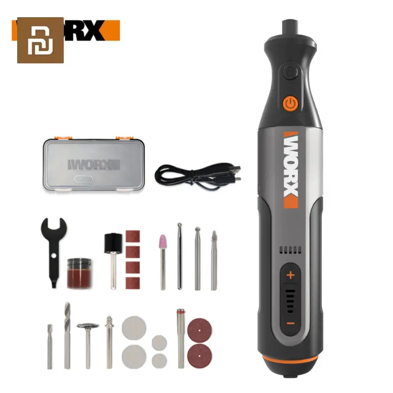 Youpin Worx 8V Rotary Tool WX106 Cordless Mini Drill Engraving Grinding Polishing Machine USB Charger Variable Speed Power Tools
Youpin Worx 8V Rotary Tool WX106 Cordless Mini Drill Engraving Grinding Polishing Machine USB Charger Variable Speed Power Tools