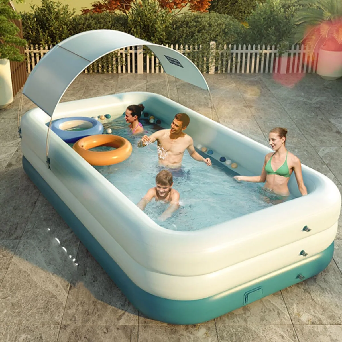 3 Layer Automatic Inflatable Swimming Pool Large pools for family Removable Children's Pool Ocean Ball PVC Bath Kids
3 Layer Automatic Inflatable Swimming Pool Large pools for family Removable Children's Pool Ocean Ball PVC Bath Kids
