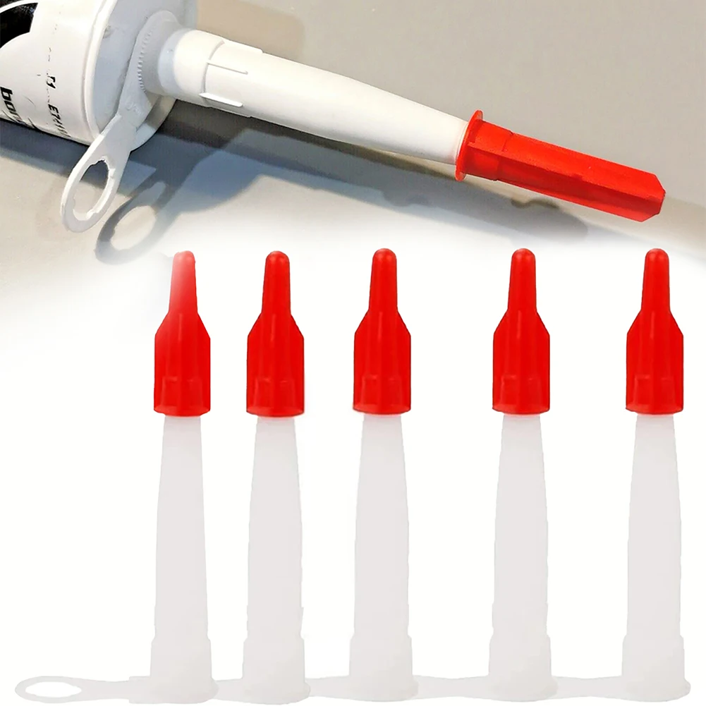 5pcs Caulking Nozzles White 4.13inch Plastic Red Cap Silicone Tube Nozzles Cover Resealable Adhesive Cartridge Spare Hand Tools
5pcs Caulking Nozzles White 4.13inch Plastic Red Cap Silicone Tube Nozzles Cover Resealable Adhesive Cartridge Spare Hand Tools