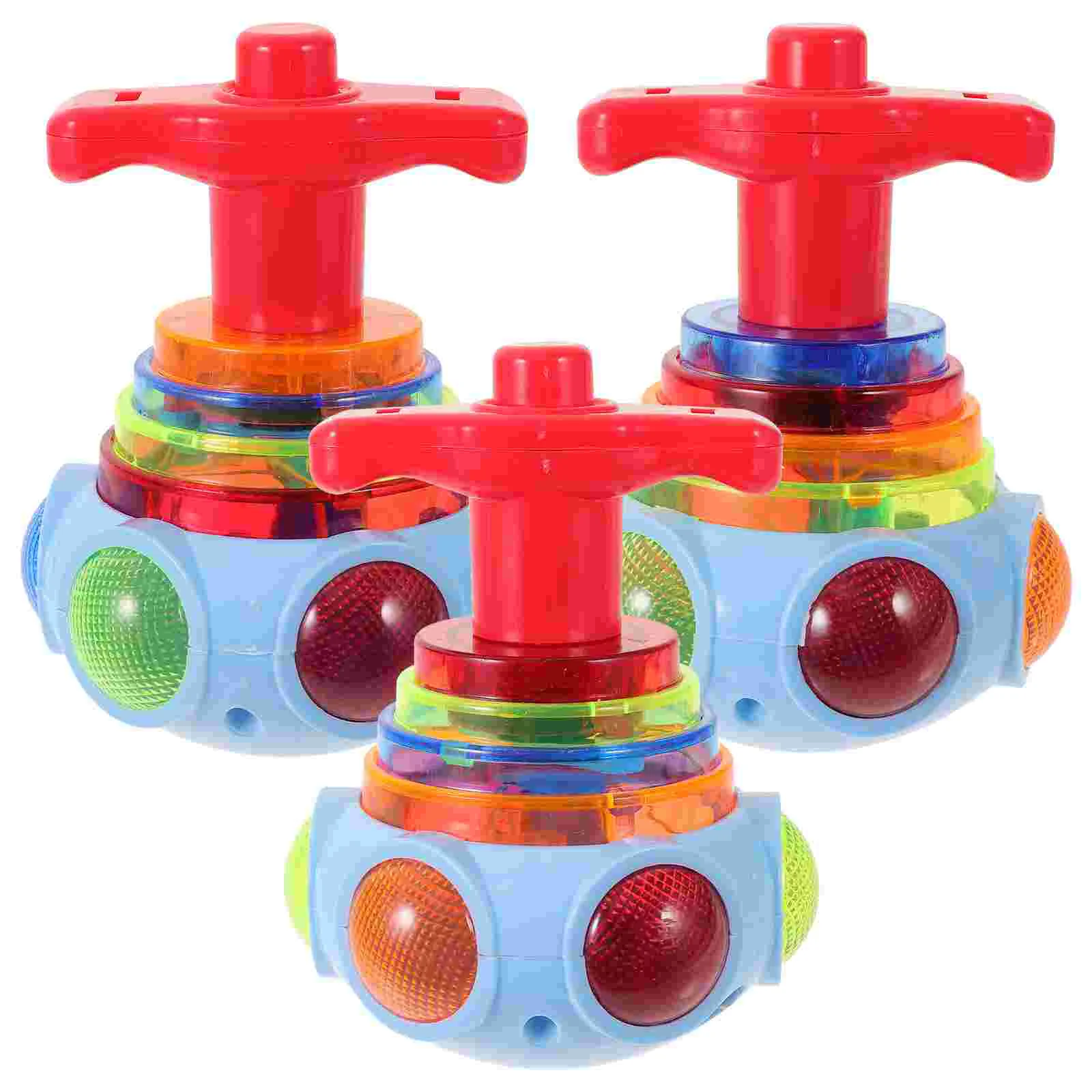 

3pcs Light Tops for Kids Novelty Musical Flashing Spinners with Gyroscope Fun Tops for Kids Party Favors Prize Great Gift ( )