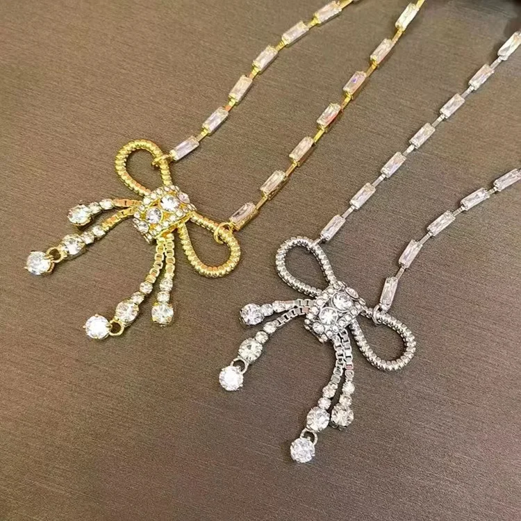 Pure Brand 925 Sterling Silver Crystal Bowknot Elegant Necklaces Bracelets Dangle Earrings for Women Jewelry sets Holiday Gift
Pure Brand 925 Sterling Silver Crystal Bowknot Elegant Necklaces Bracelets Dangle Earrings for Women Jewelry sets Holiday Gift