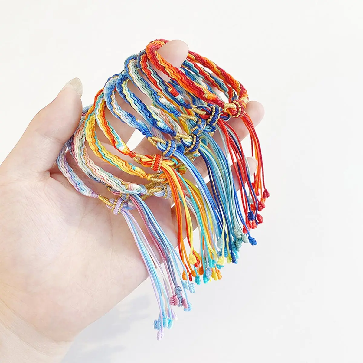 Multicolor Jade Thread Handwoven Couple Bracelets Men Women Bangle Adjustable Rope Gradient Color Friends Lovers Jewelry Gift
Multicolor Jade Thread Handwoven Couple Bracelets Men Women Bangle Adjustable Rope Gradient Color Friends Lovers Jewelry Gift