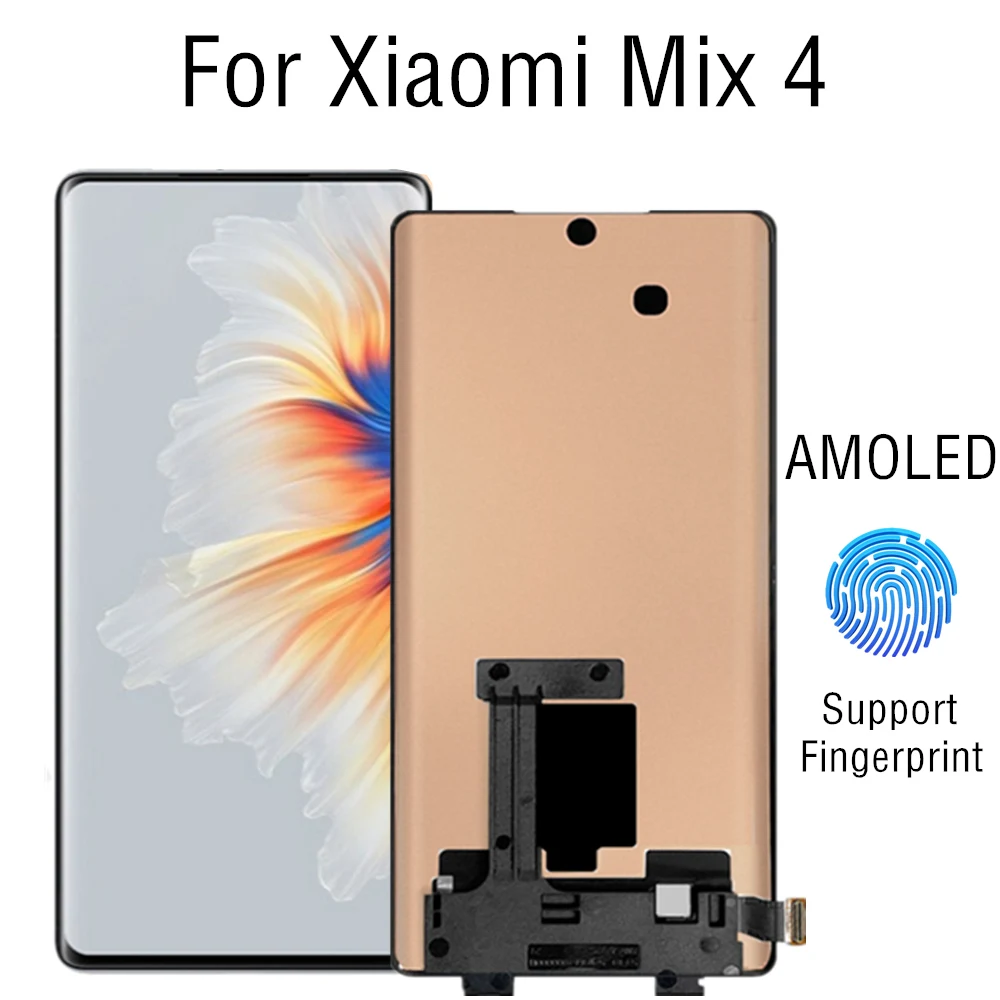 ЖК-дисплей AMOLED 6,67 дюйма для Xiaomi Mix 4, сенсорный экран с дигитайзером в сборе, замена для Xiaomi Mi Mix4 2106118C, сканер отпечатка пальца
ЖК-дисплей AMOLED 6,67 дюйма для Xiaomi Mix 4, сенсорный экран с дигитайзером в сборе, замена для Xiaomi Mi Mix4 2106118C, сканер отпечатка пальца