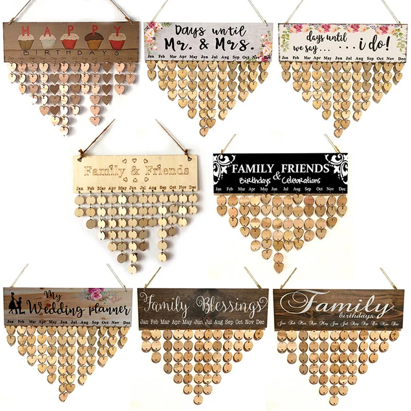 Valentine's Day Special Days Reminder Board Home Hanging Decor Wooden Calendar Board Hanging Ornament Party Birthday Decoration
Valentine's Day Special Days Reminder Board Home Hanging Decor Wooden Calendar Board Hanging Ornament Party Birthday Decoration