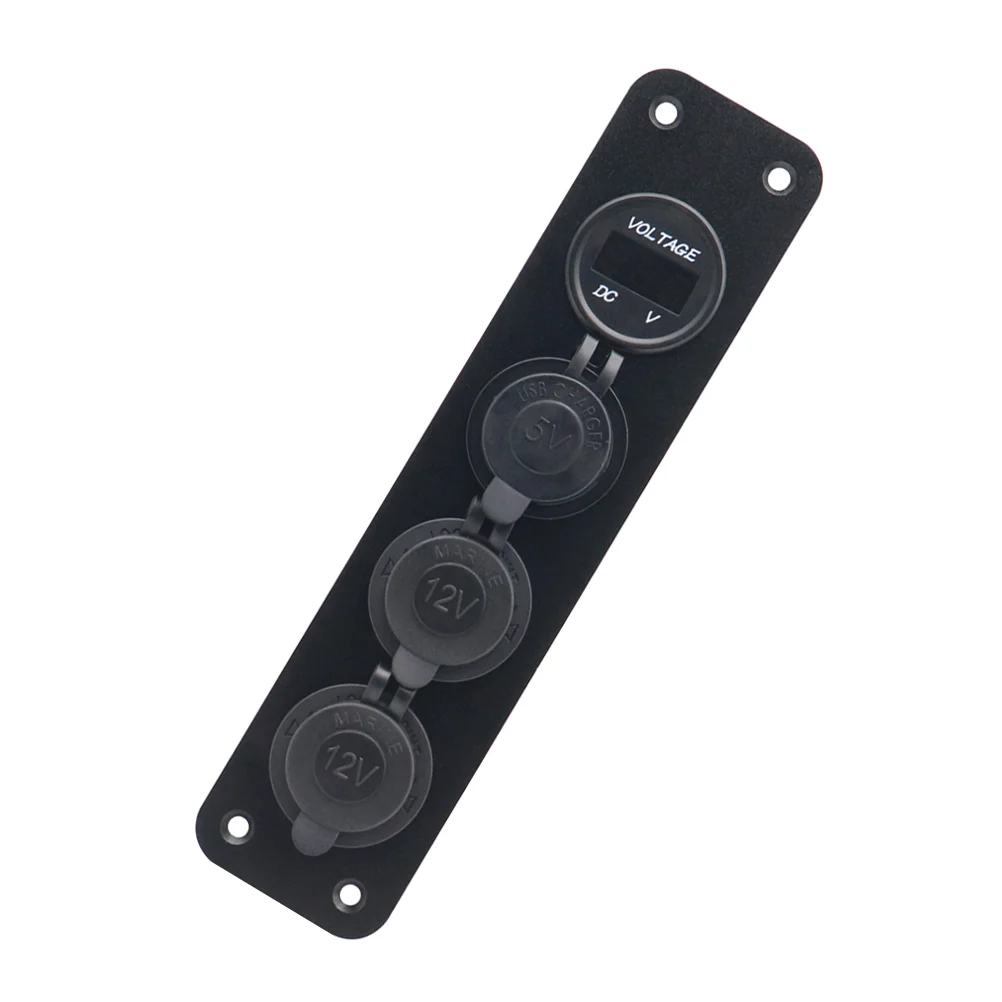 Power Panel Voltmeter Power Panel Marine 4 Gang Car Voltmeter Panel Combined Panel Abs Double USB Charging Panel
Power Panel Voltmeter Power Panel Marine 4 Gang Car Voltmeter Panel Combined Panel Abs Double USB Charging Panel