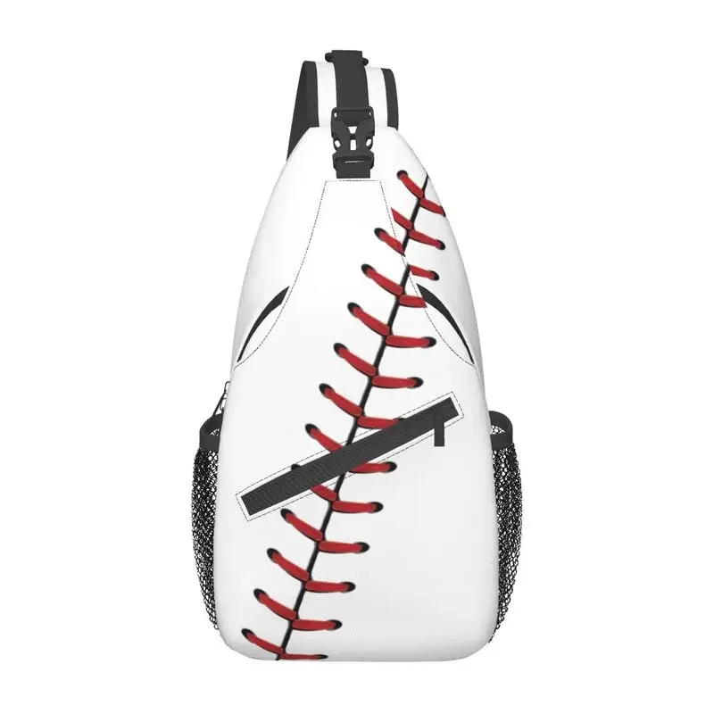 Baseball Ball Lace Seam Sling Crossbody Chest Bag Men Casual Softball Shoulder Backpack for Hiking
Baseball Ball Lace Seam Sling Crossbody Chest Bag Men Casual Softball Shoulder Backpack for Hiking