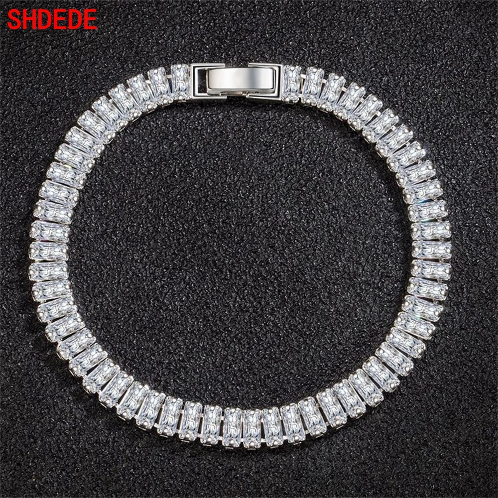 SHDEDE 925 Sterling Silver Wedding Bride Party Tennis Bracelet Charm Girlfriend Fashion Jewelry Anniversary Gift WH47
SHDEDE 925 Sterling Silver Wedding Bride Party Tennis Bracelet Charm Girlfriend Fashion Jewelry Anniversary Gift WH47