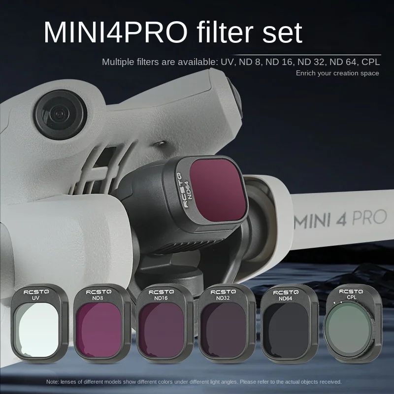 For DJI DJI Mini4 Pro Accessories Filter Set Polarizer ND Diminifier HD Protective Mirror Drone Accessories
For DJI DJI Mini4 Pro Accessories Filter Set Polarizer ND Diminifier HD Protective Mirror Drone Accessories