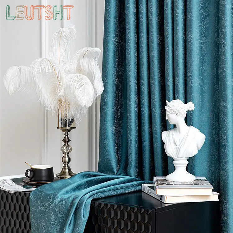 New Chinese Curtains for Living Dining Room Bedroom Solid Color High Precision Jacquard Satin Curtains Customized
New Chinese Curtains for Living Dining Room Bedroom Solid Color High Precision Jacquard Satin Curtains Customized
