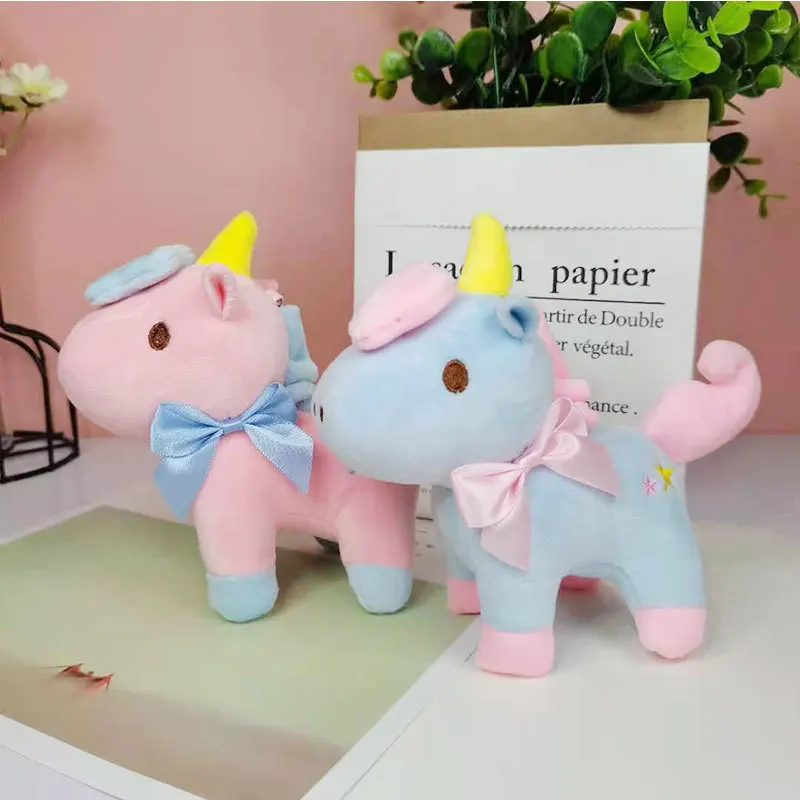 

new Cartoon Fragrance Unicorn Plush Toys Cute Dream Pony fashione pretty Pendant lifelike decorate Keychain couple birthday gift