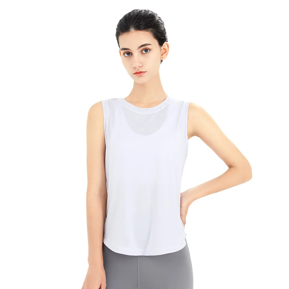 Ladies Yoga Shirt Summer Sleeveless Loose Yoga Casual T-Shirt Mesh Breathable Running Training Vest Lightweight Workout Tops
Ladies Yoga Shirt Summer Sleeveless Loose Yoga Casual T-Shirt Mesh Breathable Running Training Vest Lightweight Workout Tops