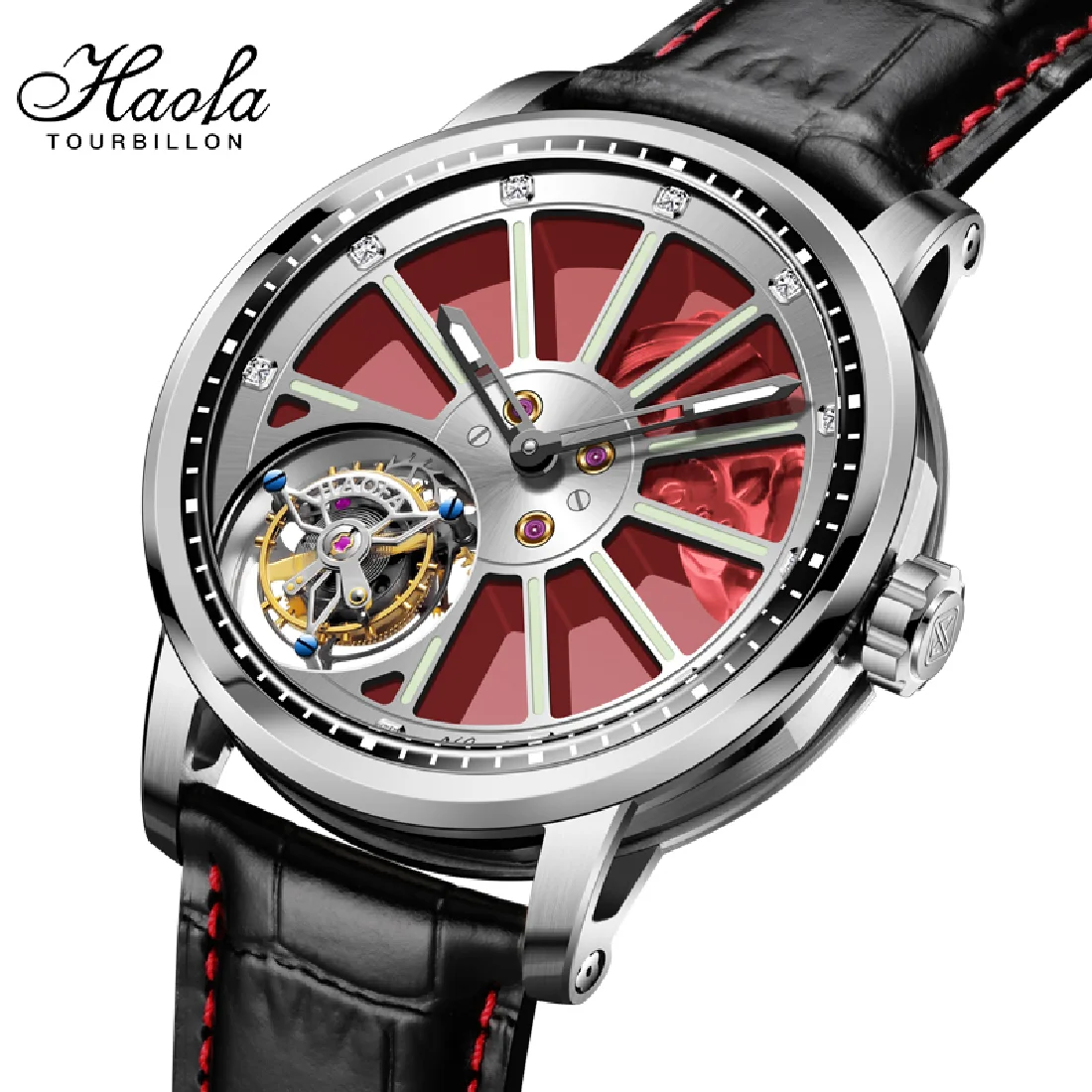 Haofa Skeleton Tourbillon Movement Mens Watch Mechanical Three-dimensional Sapphire Flying Tourbillon Watch For Men Luxury 2021
Haofa Skeleton Tourbillon Movement Mens Watch Mechanical Three-dimensional Sapphire Flying Tourbillon Watch For Men Luxury 2021