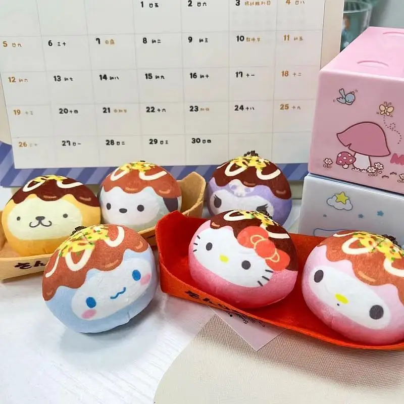 Sanrio Cinnamoroll Kuromi Melody Hello Kitty Roasted Octopus Ball Set Plush Doll Toy Hanging Ornament Handbag Pendant
Sanrio Cinnamoroll Kuromi Melody Hello Kitty Roasted Octopus Ball Set Plush Doll Toy Hanging Ornament Handbag Pendant
