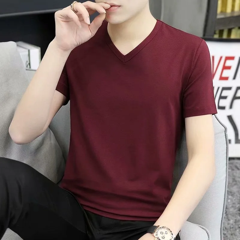 V-neck Def Solid SHORT T Shirt Men Simple CASUAL MAN T-SHIRT Clothes Suit Free Shipping Harajuku Streetwear Hipster Summer Top
V-neck Def Solid SHORT T Shirt Men Simple CASUAL MAN T-SHIRT Clothes Suit Free Shipping Harajuku Streetwear Hipster Summer Top