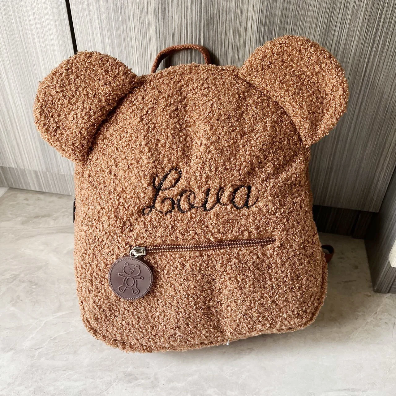 Personalised Embroidery Bear Backpack Embroidered Portable Children Travel Shopping Rucksack Women's Cute Bear Shoulder Backpack
Personalised Embroidery Bear Backpack Embroidered Portable Children Travel Shopping Rucksack Women's Cute Bear Shoulder Backpack