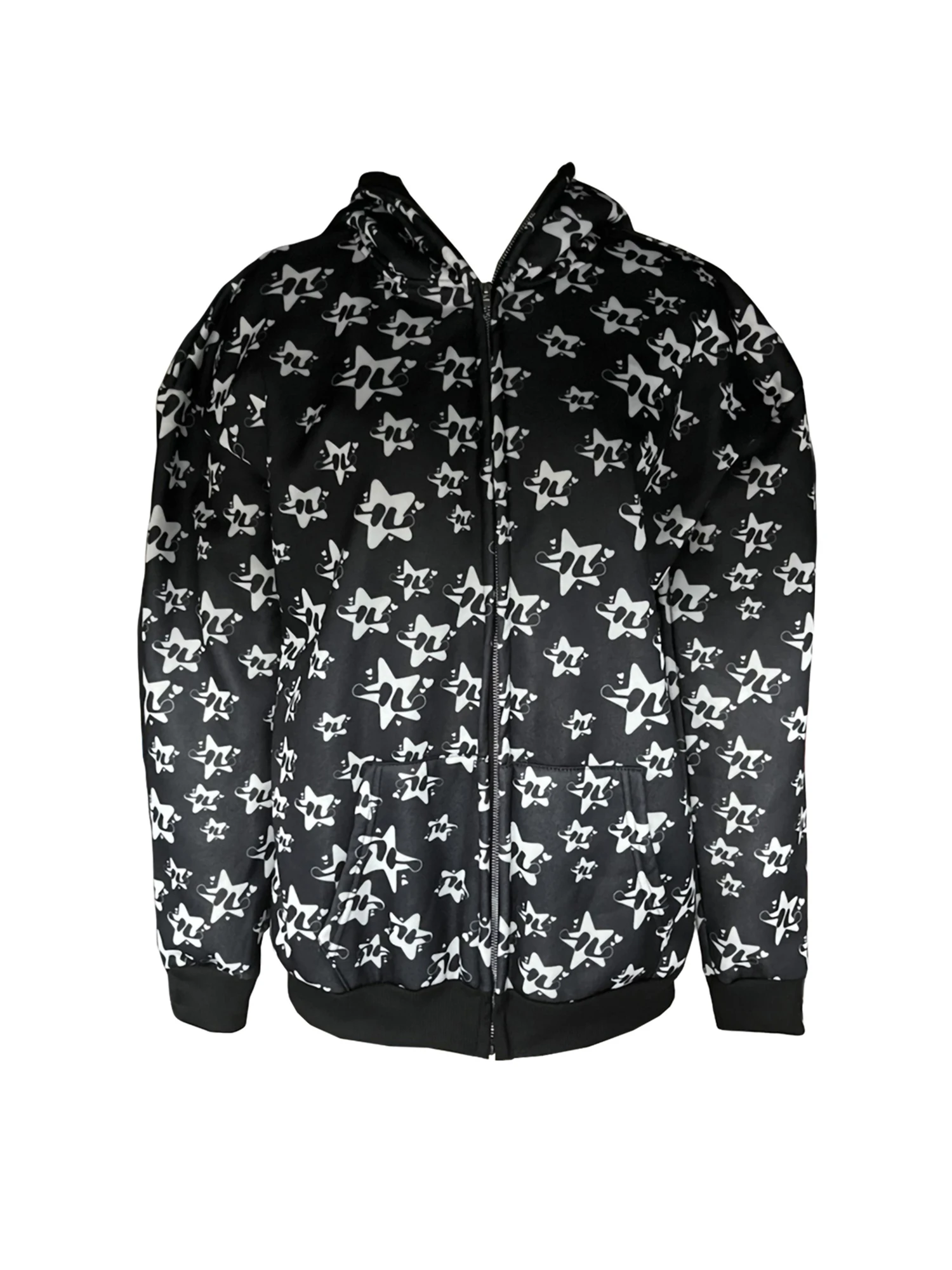 Женская толстовка с капюшоном, на молнии, с принтом в виде звезд
Женская толстовка с капюшоном, на молнии, с принтом в виде звезд