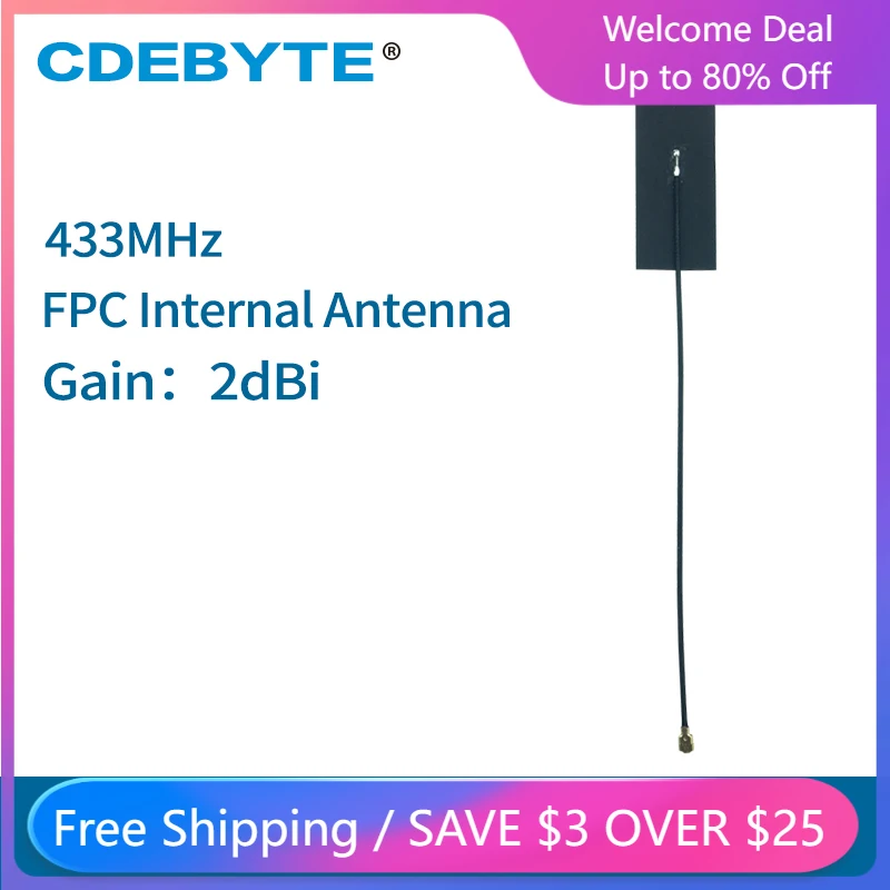TX433-FPC-4516 FPC Internal Antenna 433MHz IPEX Interface 2dbi Omnidirectional wifi Antena
TX433-FPC-4516 FPC Internal Antenna 433MHz IPEX Interface 2dbi Omnidirectional wifi Antena