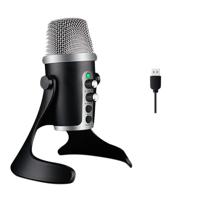 JY-U4 USB Microphone 360 Degree Pickup Live Microphone For PC Game Streaming Media Podcasts Desktop Microphone Black
JY-U4 USB Microphone 360 Degree Pickup Live Microphone For PC Game Streaming Media Podcasts Desktop Microphone Black