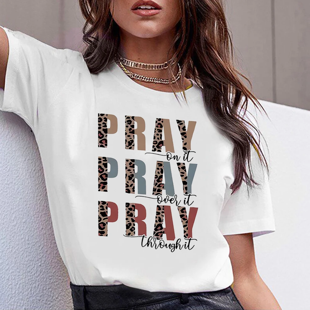 Pray On It Women's T-shirt 90s Vintage Harajuku Aesthetic Clothes White O-neck Tops Basic Summer Female Tee Shirt Home Casual
Pray On It Women's T-shirt 90s Vintage Harajuku Aesthetic Clothes White O-neck Tops Basic Summer Female Tee Shirt Home Casual