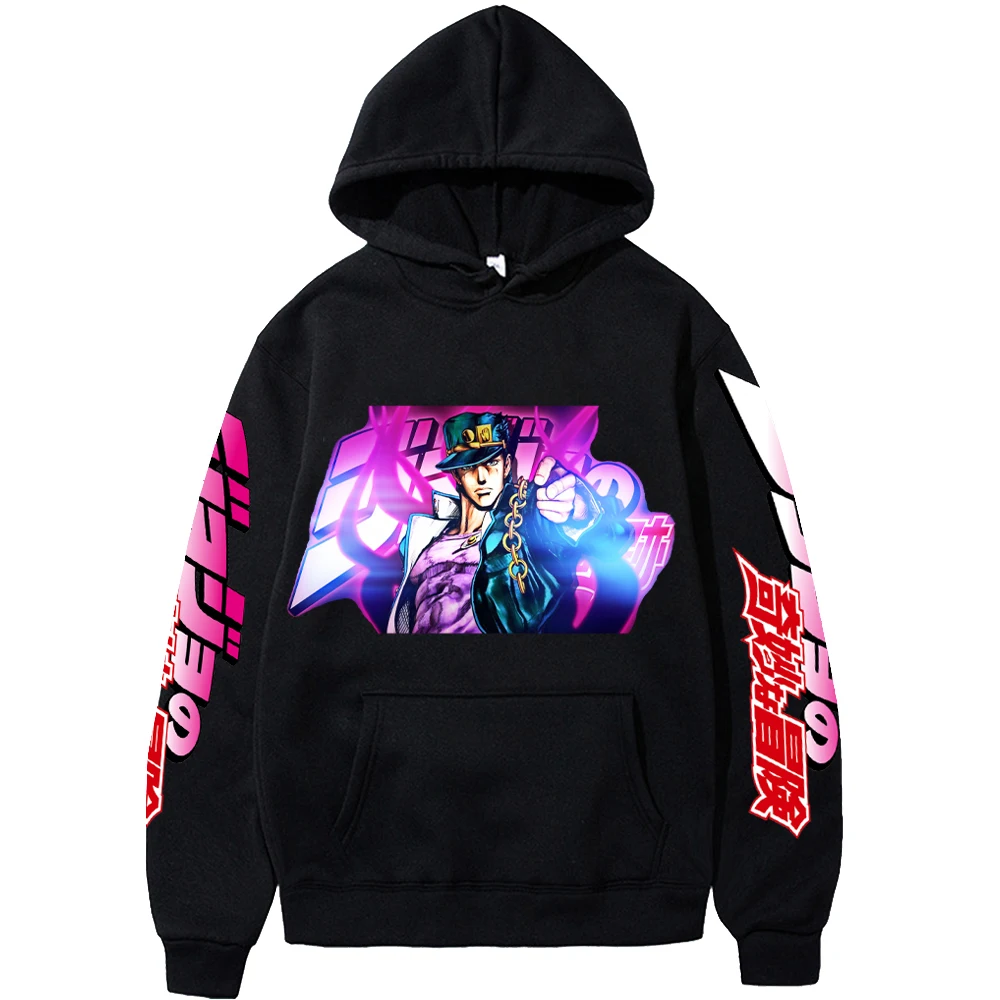 2022 Japanese Anime JoJo Bizarre Adventure Hoodie Printed Men's Long Sleeve Pullover Sweatshirts Streetwear Casual Hooides
2022 Japanese Anime JoJo Bizarre Adventure Hoodie Printed Men's Long Sleeve Pullover Sweatshirts Streetwear Casual Hooides